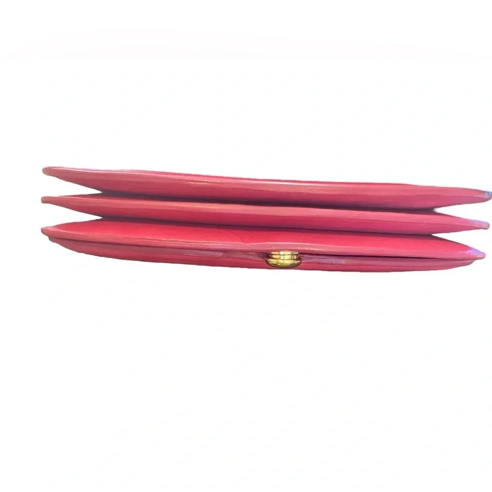 💕ELIE SAAB💕Fuchsia Leather Clutch ￼